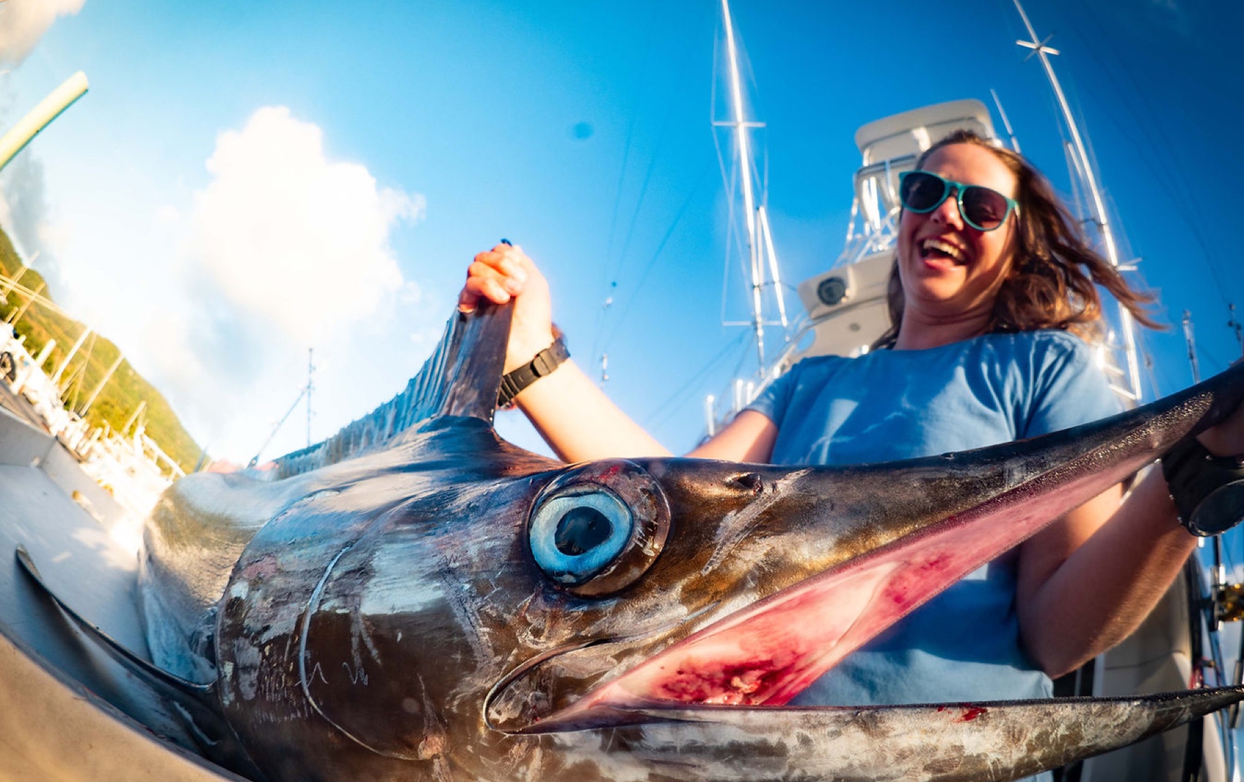 Big fish at golden hour