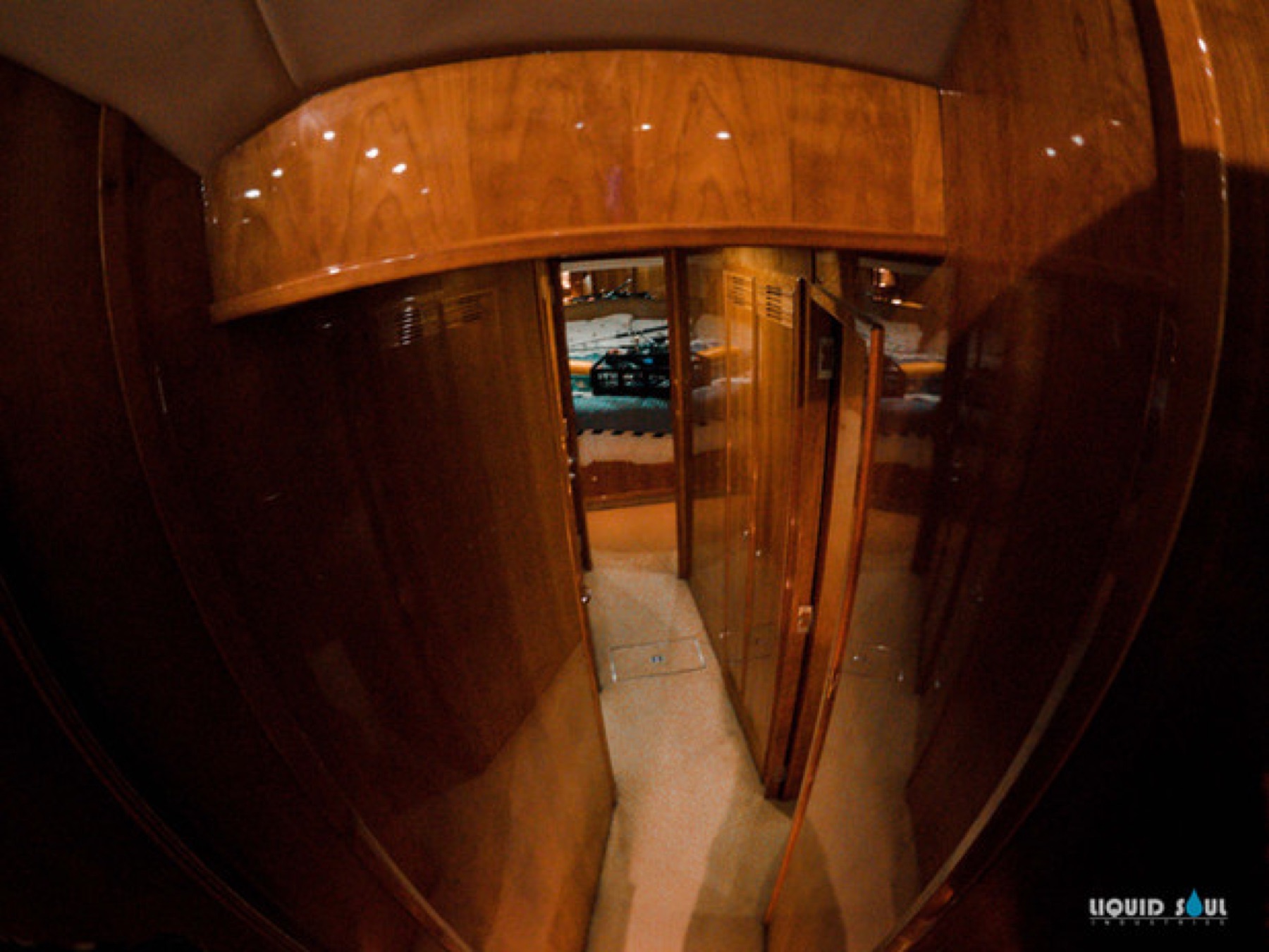 Riviera yacht cabin